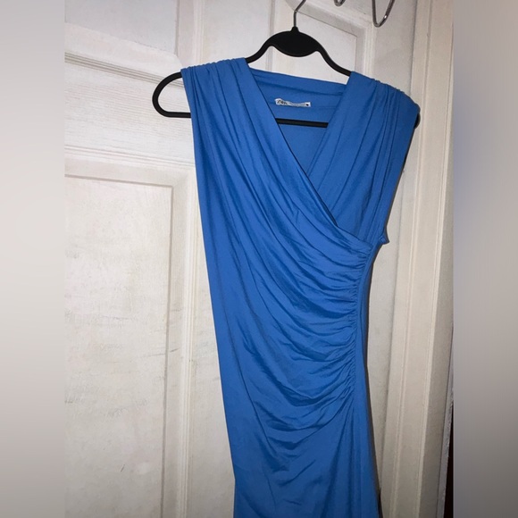 ZARA Draped long dress💙 - Picture 5 of 6